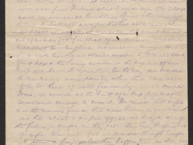 Handwritten letter by Stanley Spencer Reid