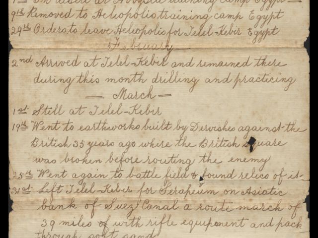 Handwritten diary of David James Stone