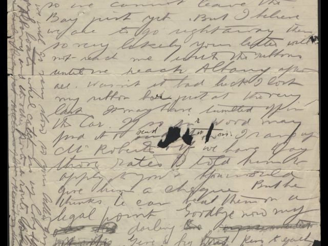 Handwritten letter from Harold Edward 'Pompey' Elliott