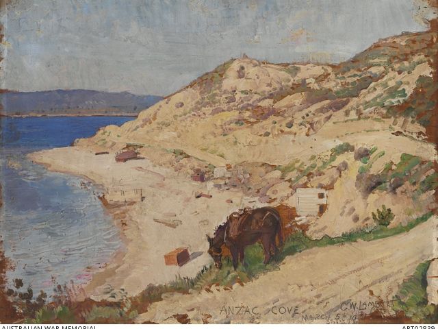 Anzac Cove, Painting by George Lambert