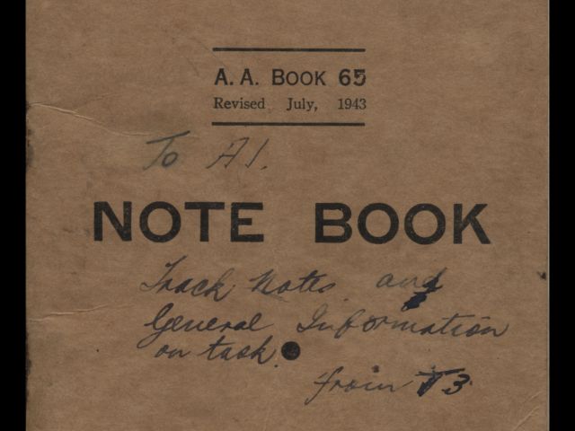 Notebook from Colin Thornton June 1945