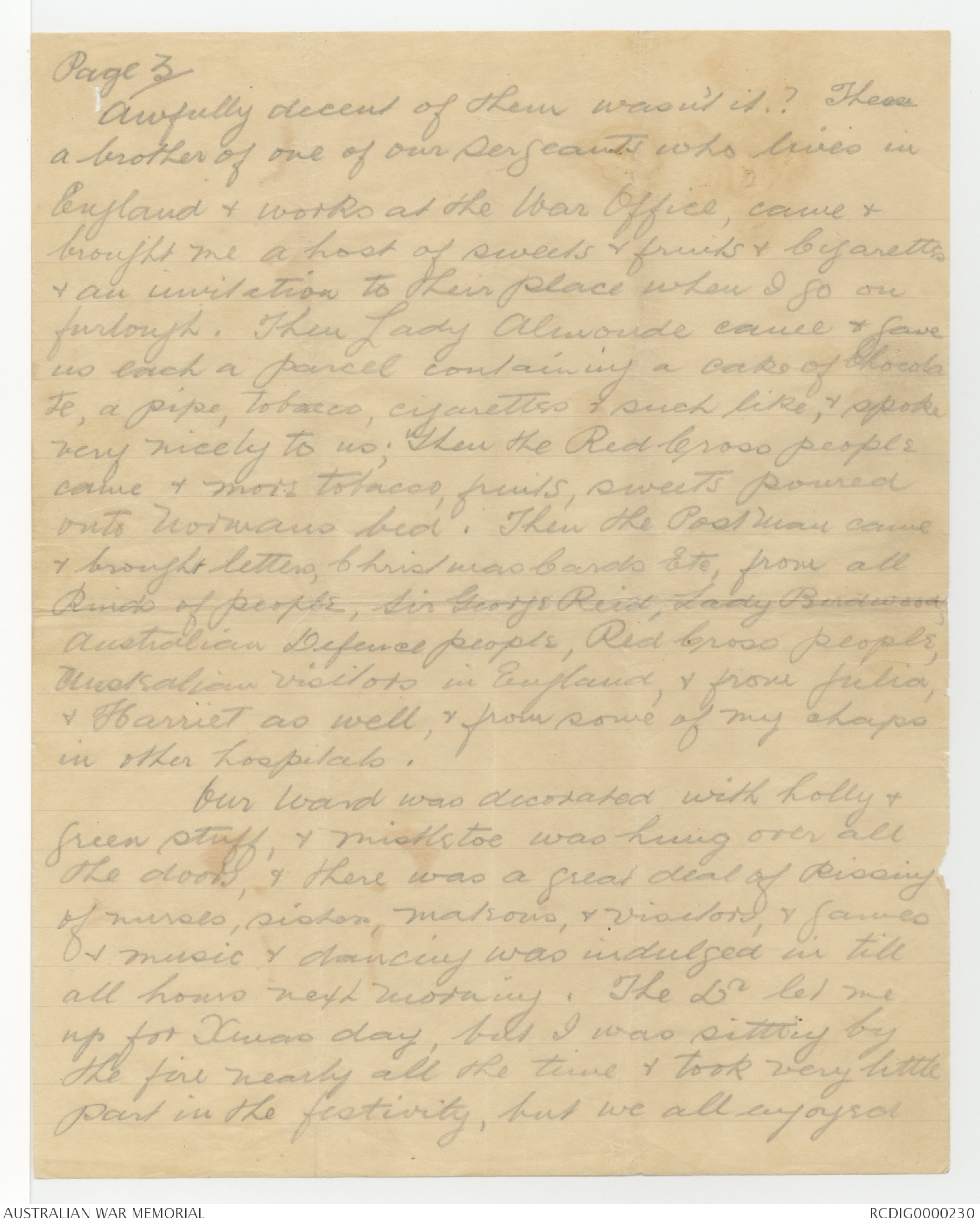 Letters from Norman Griffiths Ellsworth to his Mother, 1914-1915, Part ...