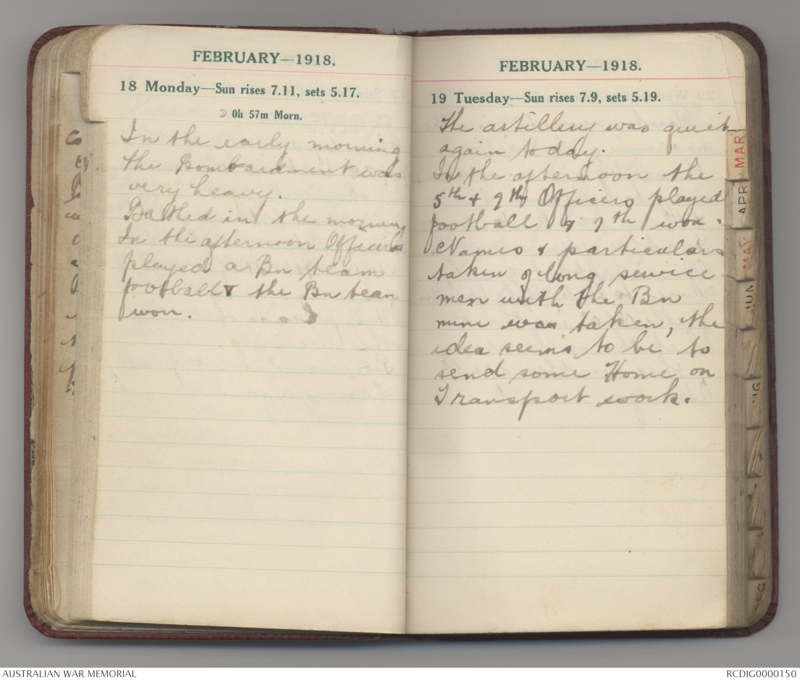 Diary of George Booley, 5th Battalion, AIF, 1918, Part 3 | Transcribe