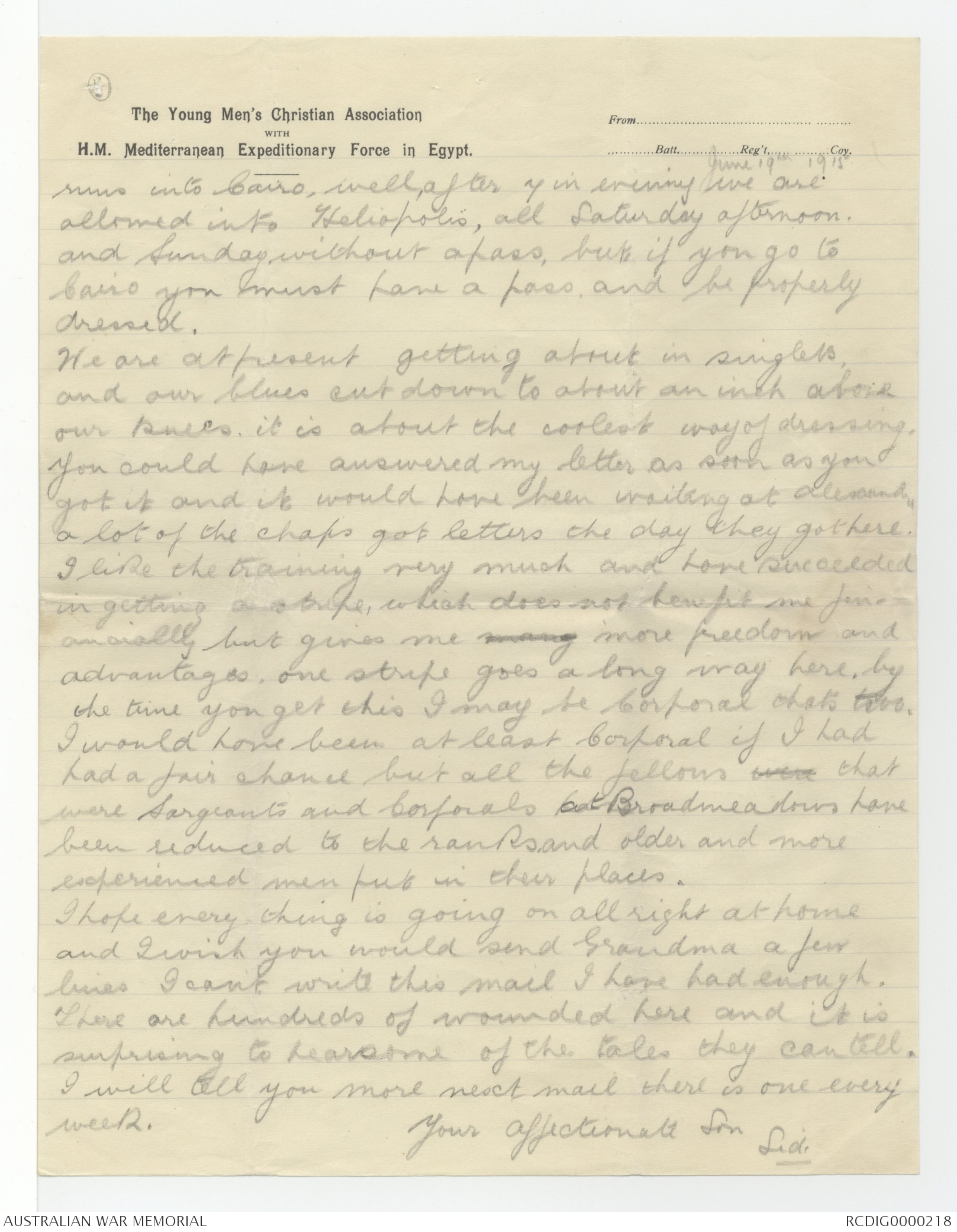 Letters From Alfred Sydney Burvett To His Family, 1914-1916 - Part 2 ...