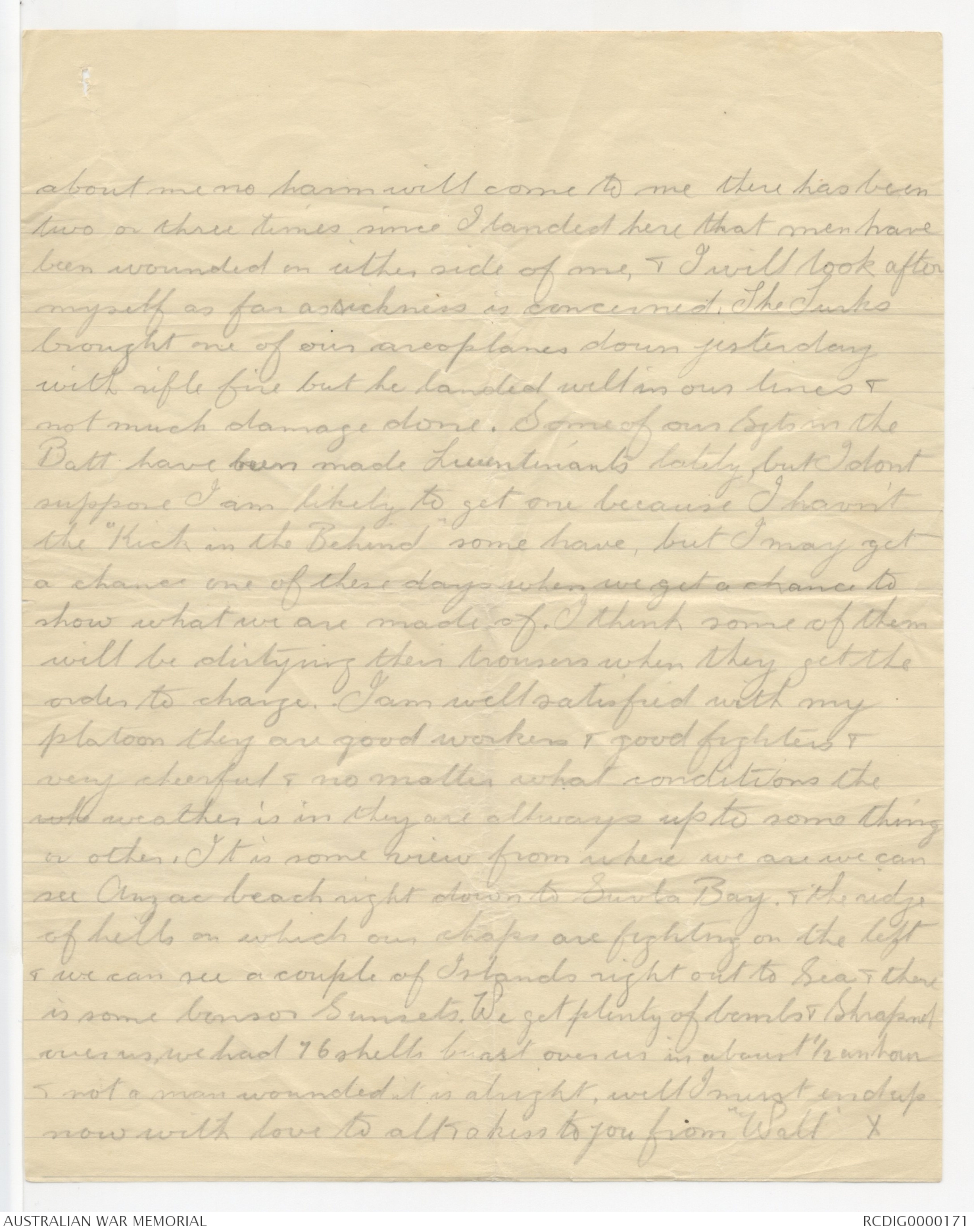 Letters from David Wallace Caldwell to his Mother, 1915-1917 - Part 3 ...