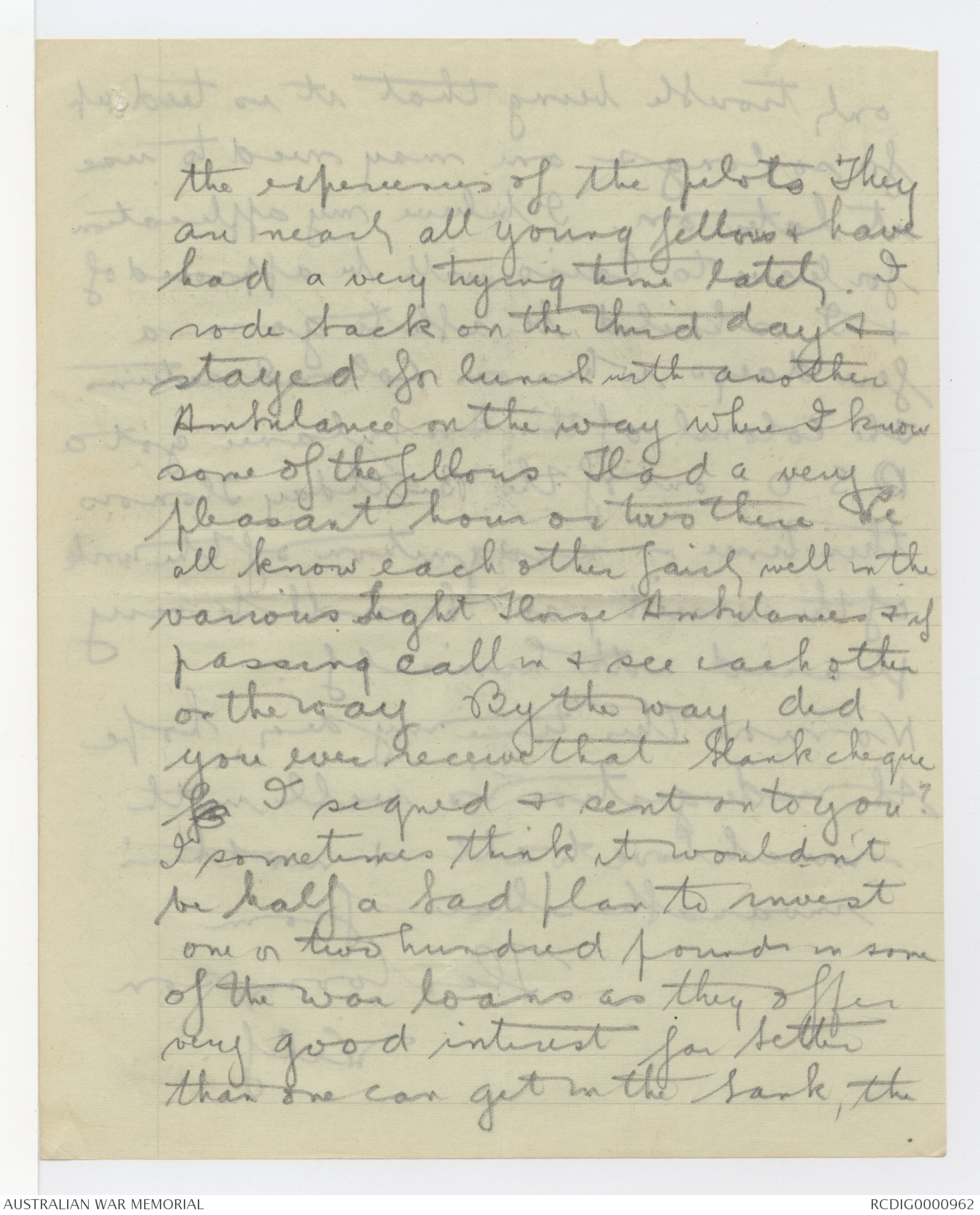 Letters from Wilfred Evans to his family, 1917 - Part 8 | Transcribe